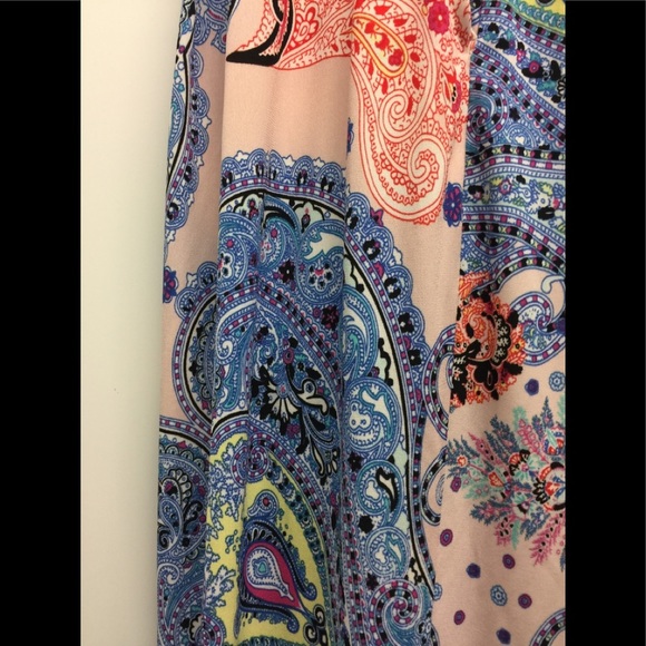 NWT Express Blue Paisley Track Pants - Picture 7 of 12